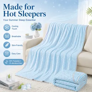 【Memorial Day Deals】Cooling Blanket Queen Size – Lightweight & Breathable Summer Blanket for Hot Sleepers & Night Sweat, Soft Rayon from Bamboo, Oversized Cooling Cover for Bed Couch, Comfy Bedding Gift for Men Women Teens silky soft blankets,