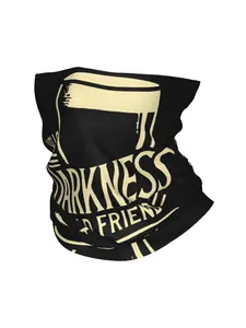 1 PC Hello Darkness My Old Friend Bandana Neck Gaiter Bicycle Face Scarf Cycling Scarf Hiking Unisex Adult Windproof Christmas Halloween