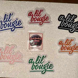 Stylish Lil Bougie Embroidered Patches - Versatile Decorative Embroidered Patches for Clothing, Bags, Hats
