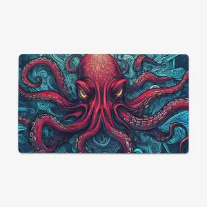 Angry Octopus Thin Desk Mat