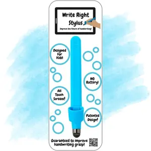 Write Right Stylus - Handwriting Improvement Tool for Children, Perfect for Learning Writing Skills, Compatible with All Tablets, Montessori-Inspired Educational Stylus for Schools
