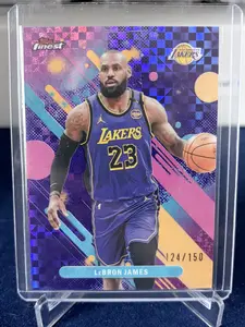 2026 Topps Finest LeBron James Los Angles Lakers Oil Spill X Fractor Numbered to 150