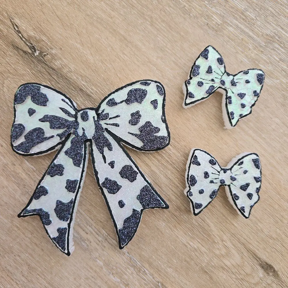Cowprint Bow car freshie