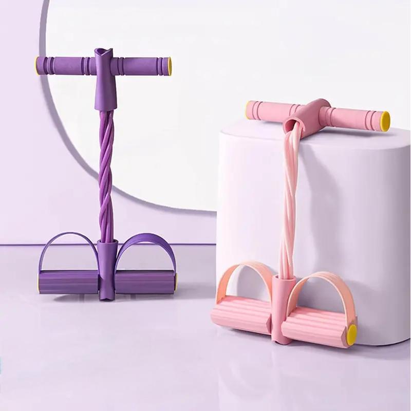 Portable Elastic Tube with Foot Support, Latex Material, Lightweight Design with Dual Grip Feature, Simple Tool for Home Use & Daily Activity