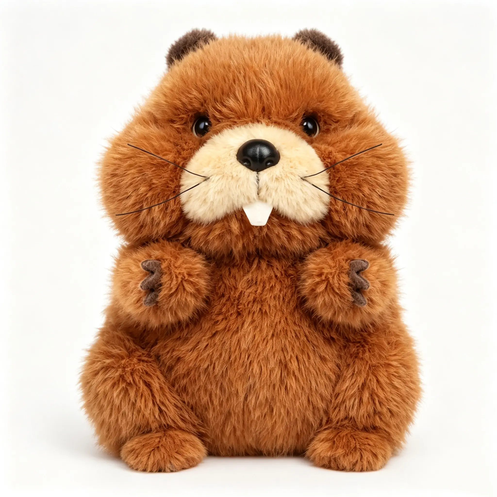 Sitting Groundhog Stuffed Animal Soft Plush Toy | 8" Adorable Plush Toy Pocket-Sized Stuffed Groundhog for Boys Girls Kids Adults Desk Decor Birthday Christmas Gift