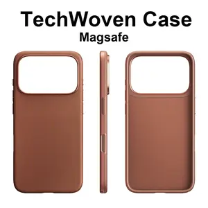 2026 Tech Woven Magnetic Adsorption Phone Case for Iphone 17 Pro Max TechWoven for Magsafe Wireless Charge Cover