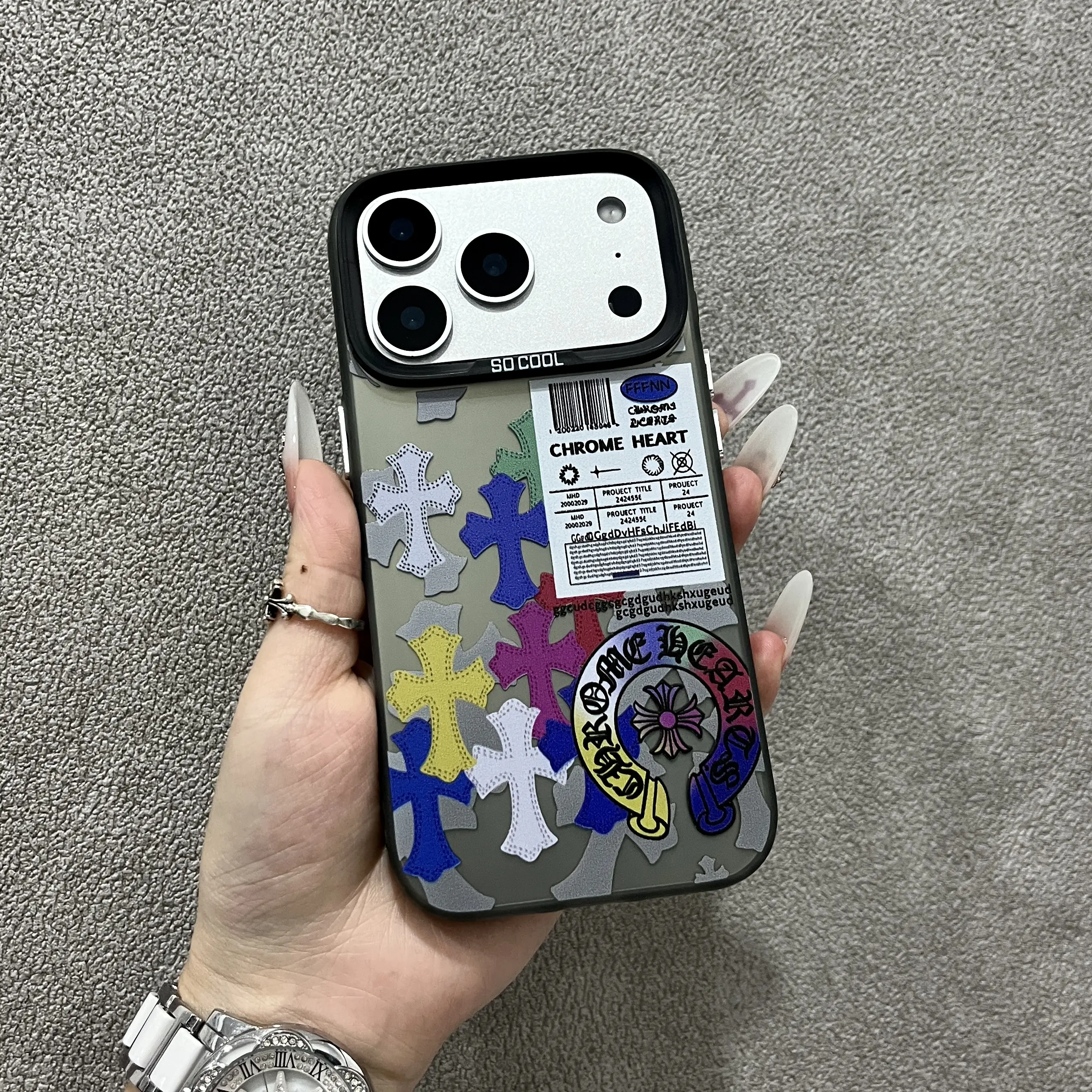 Premium Fashion Phone Case Compatible with: iPhone 17/16/15/14/13/12/11. Premium Crosshatch Design. Best-selling Full-Coverage Shock-Resistant Case for iPhone 16/15 Plus. Unisex Phone Case.