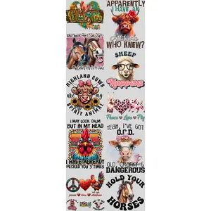 Funny Farm DTF Transfers Gang Sheet 22” wide x 60” long DIY Direct to Film T Shirt Transfers