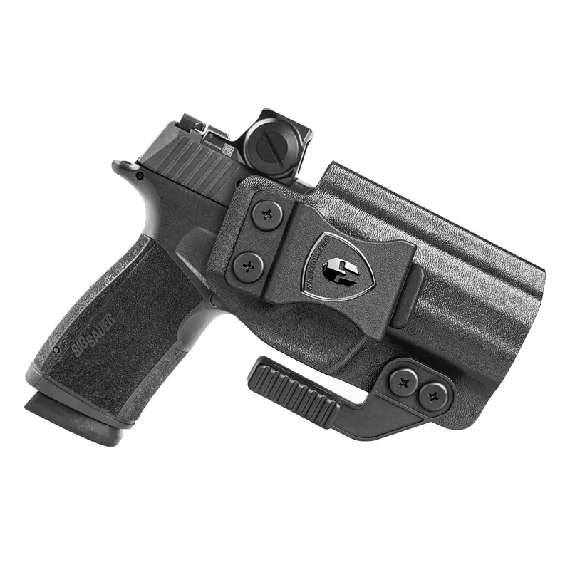WARRIORLAND Right Hand IWB Holster for Sig P365-XMACRO, 0.08" Kydex Inside Waistband Appendix Conceal Carry with Secure Discreet Carry, Optics Compatibility, Adjustable Retention, Adjustable Cant, Claw, Full-Length Cover, Durable Finish, Customizable Fit