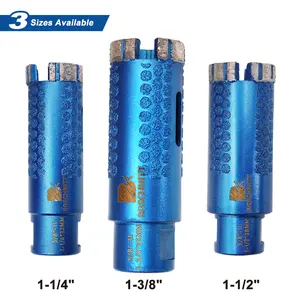 Diamond Core Drill Bits – 1-1/4", 1-3/8" & 1-1/2" (32/35/38mm) | Drills Concrete, Granite & Stone | Wet or Dry | 5/8"-11 Arbor