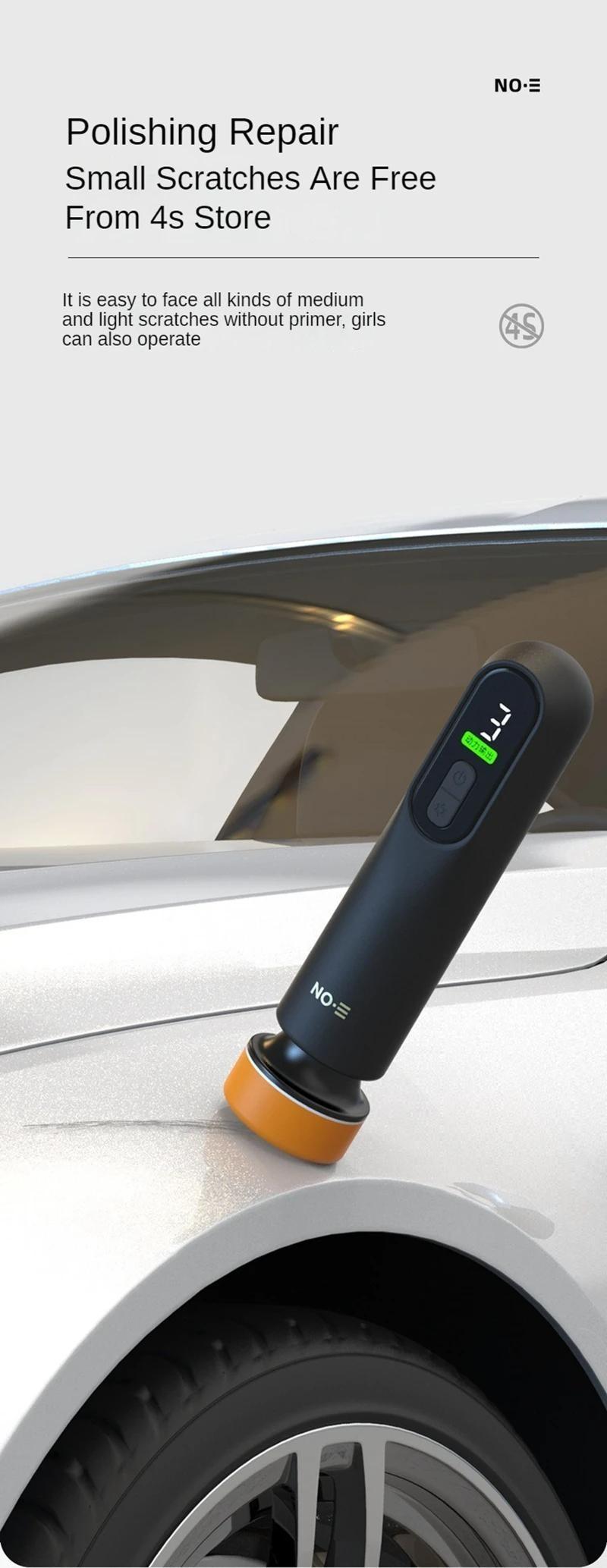 Joytutus Cordless Car Polisher, 12000RPM 3-in-1 Buffer Sander & Waxer, Paint Scratch Repair & Windshield Oil Film Removal Tool