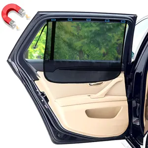 EcoNour 2-Pack Magnetic Car Side Window Sun Shade - UV-Shielding Anti-Ultraviolet Car Exterior Accessory, Sunshade Rear Window Compatible, Heat Blocker, Privacy Protector for Baby Travel, Uv-Shielding Side Window