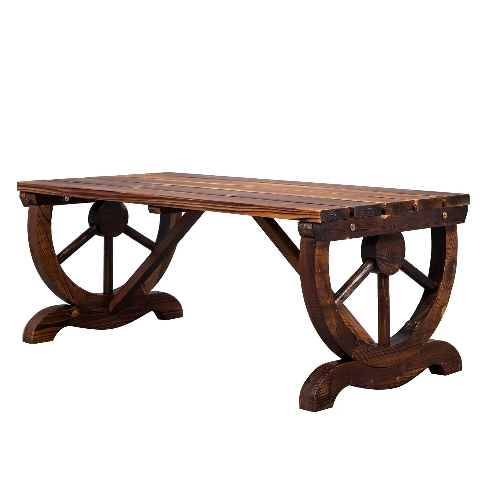 2-Person Rustic Wood Bench 2-Person Rustic Wood Bench