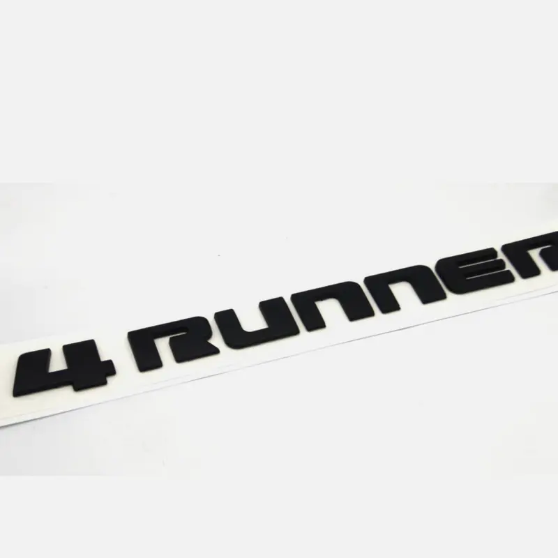 2010-2022 fits 4 Runner Emblem Tailgate Adhesive Letters ( Black color )