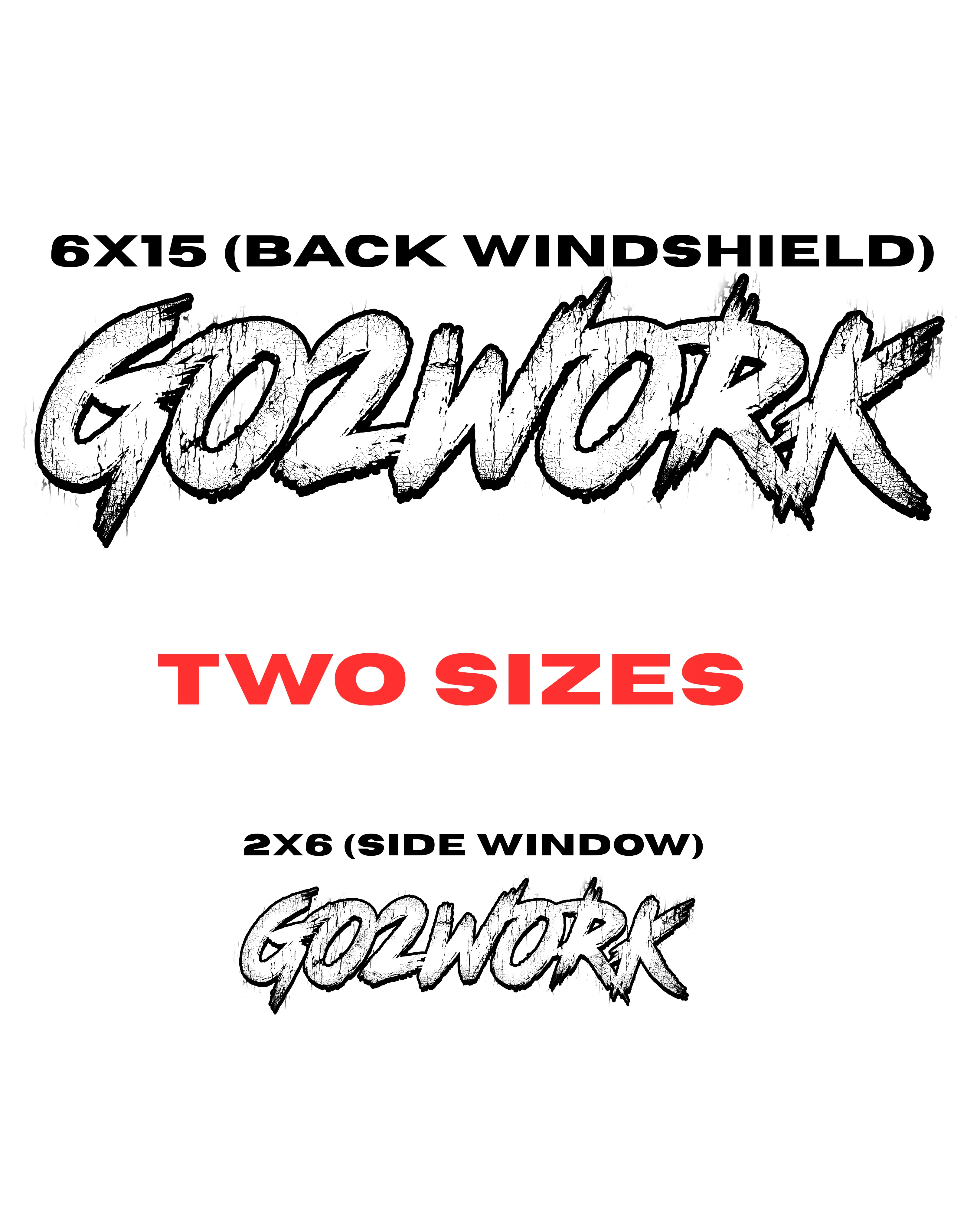 GO2WORK DECAL, CAR WINDOW ACCESSORY