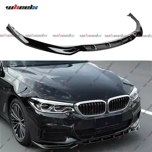 2017-2020 BMW 5 Series G30 G31 G38 M-Sport – Front Bumper Lower Lip Spoiler Splitter | Gloss Black | Fits 530i 540i 550i 4-Door Sedan | Body Kit