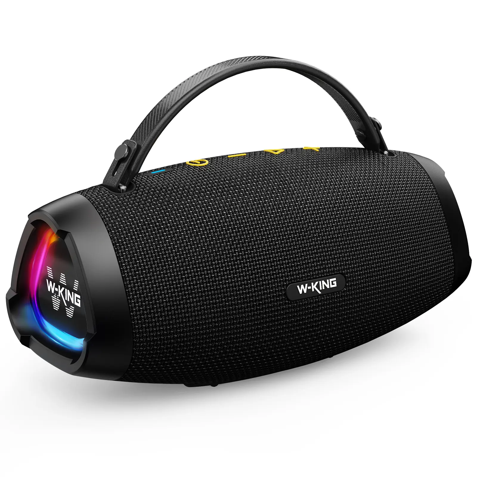 W-KING X10S 50W Portable Party Speaker - Bluetooth 5.4 Bass Speaker, IP67 Water Resistant USB Rechargeable, 20H Playtime, RGB LED Light, Stereo Pairing, TF Card Support for Camping, Usb Rechargeable Speaker, Bluetooth Speakers
