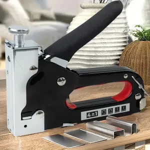 Multi Functional 4-in-1 Heavy Duty Nailing Machine for DIY Home Decoration Furniture Woodworking Metal and Wood Projects Versatile Stapler Nail Gun Durable Hand Tool for Carpentry and Crafting summerwins,summerwins
