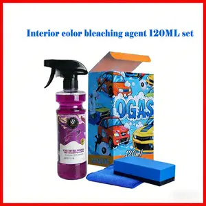 Interior Color Bleach Cleaning Kit Car Inter Fabric and Ceiling Cleaner 120ml Polishing Cleaner Cars Interior Car Interior Detailer and Cleaner