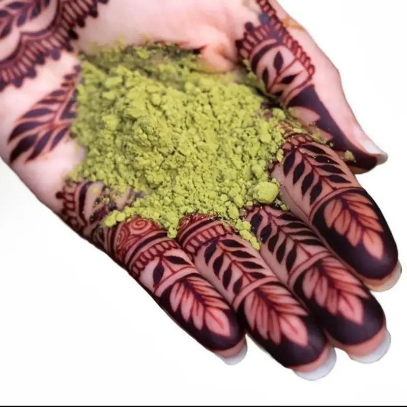 Pack of 10 capsules for the right contour with henna on the fingers, good quality and washable Manicure Nail Polish Nail Care Nail