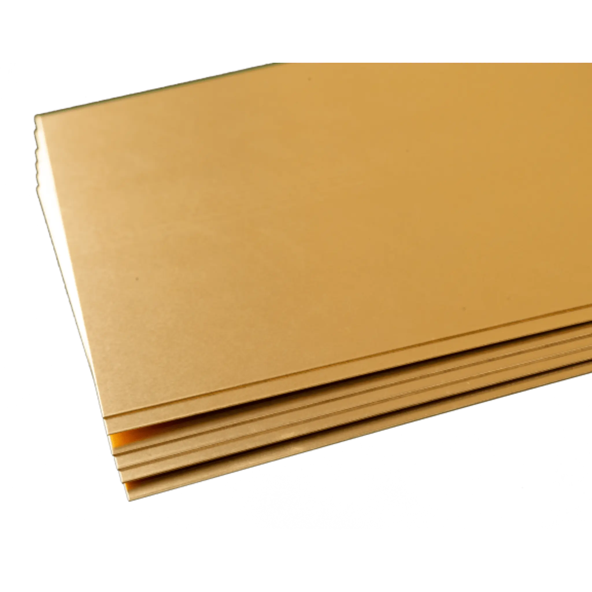 Brass Sheet: 0.016" Thick 4" Wide x 10" Long (6 Pieces)