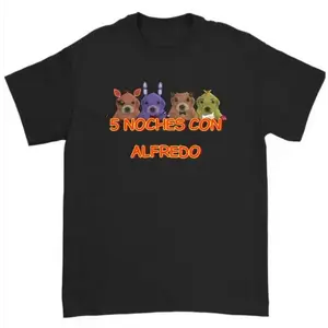 [100% Cotton] 5 Noches Con Alfredo T-Shirt, Unisex T Shirt Menswear Top Medium Sport Tweed Underwear Golf Gift T-Shirt For Men And Women 🥇
