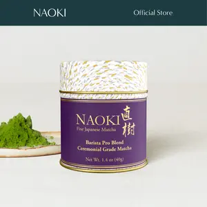 Naoki Matcha Barista Pro Blend Ceremonial Grade Matcha - Authentic Japanese First Harvest Ceremonial Grade Matcha Green Tea Powder from Japan