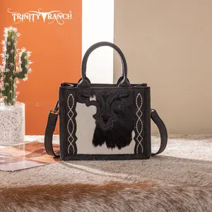 Trinity Ranch Western Hair-On Cowhide Mini Tote/Crossbody - TR198-8121