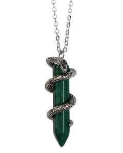 Harry Potter House Animal Gem Stone Pendant Necklaces- Slytherin, Gryffindor, Hufflepuff, Ravenclaw Available