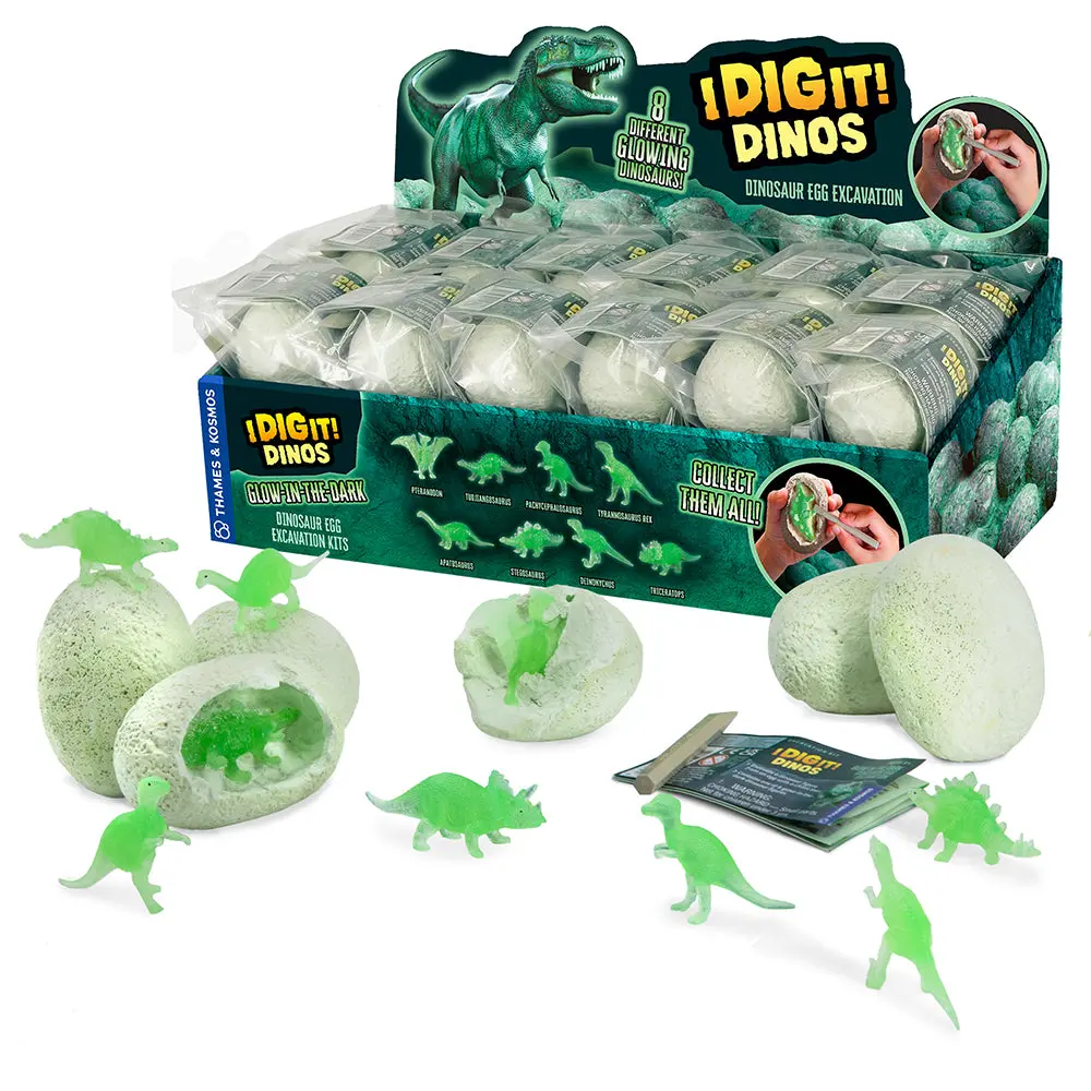 I Dig It! Dinos - Glow-in-the-Dark Dino Egg (24-pc Display)