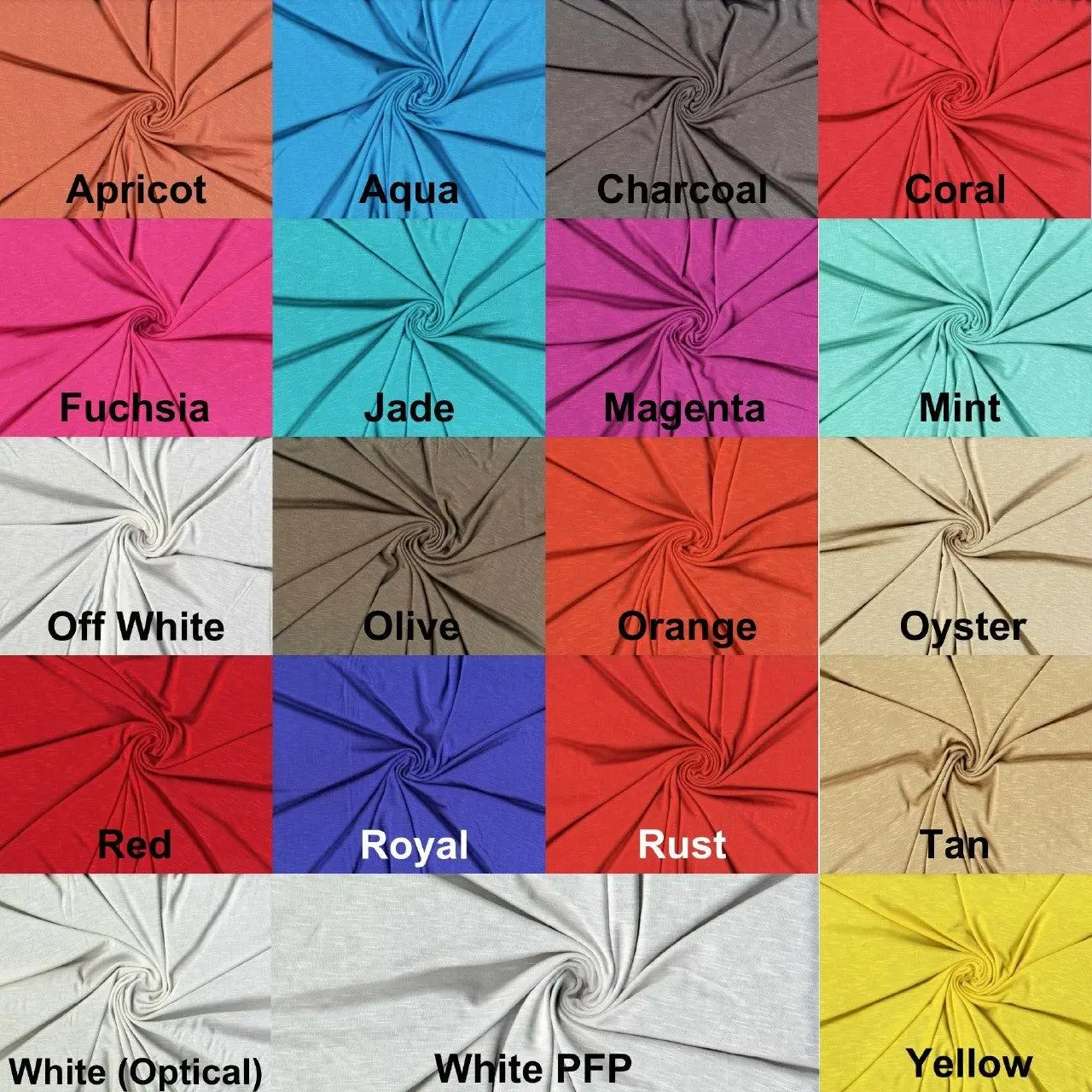 Jersey Slub Rayon Fabric by the Yard - Soft Stretch Knit Sewing Fabric, Rayon, Lightweight Apparel Top Blouse Craft DIY Many Colors