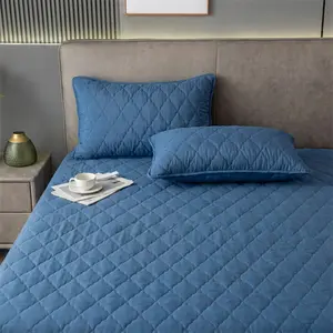 Diamond Quilted Waterproof Mattress Protector Set with Pillowcases, 16" Deep Pocket, Soft Breathable Microfiber, Machine Washable - Fits Twin, Full, Queen, King