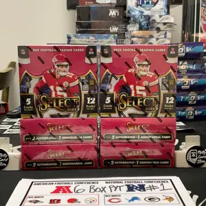 #1-2025 Panini Select Football Hobby 6 Box Pick Your Team