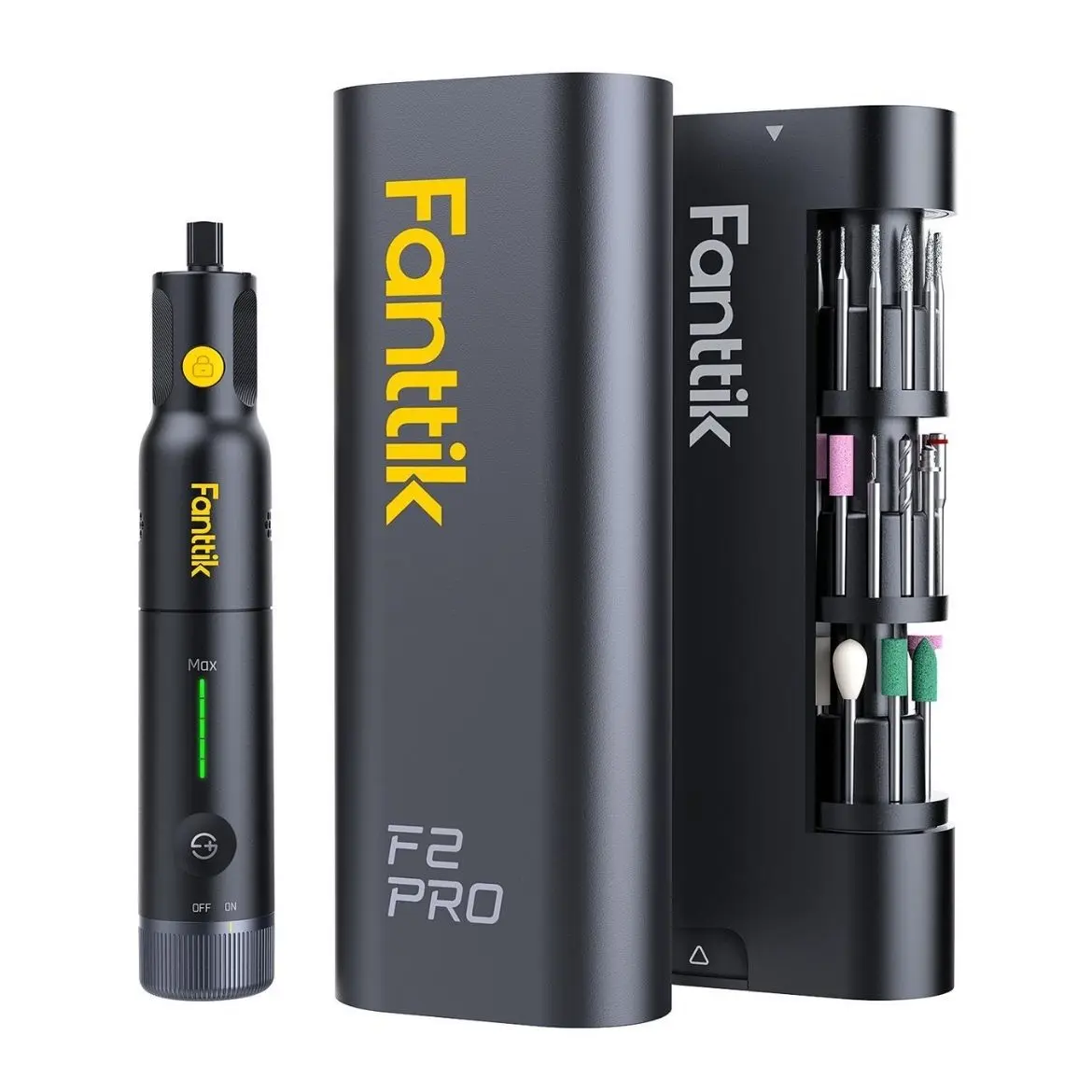 【DealsForYouDays】Kit de Herramienta Rotativa Inalámbrica Fanttik F2 PRO / F2 Master , 5 Velocidades,  55 Accesorios para Lijar, Pulir, Perforar, Tallar y Cortar, Incluye Brocas, para Impresora 3D y DIY summerwins