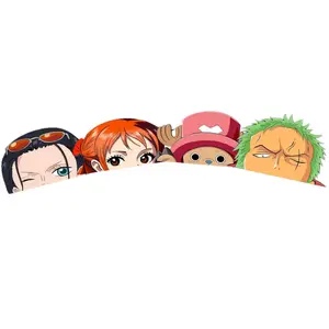 OP Anime Peeker Sticker, Manga Vinyl Sticker, Robin, Nami, Chopper and Zoro Sticker for Laptop Car Decor