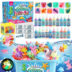 TOYO Magic Water Elf Toy Kit with Magic Gels, Molds Imaginative Play, Glow in The Dark,Christmas Gifts, Birthday Gifts, Party Favors, DIY Projects