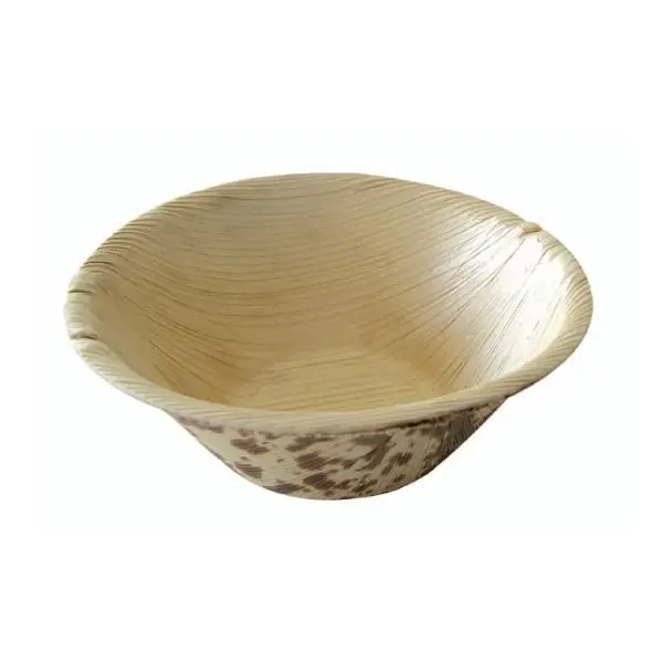 PacknWood 210BBOUBOL Biodegradable Eco-Friendly Bamboo Leaf Round Bowl Tableware Set, 2 Oz Ramekin Bowl with Multiple Layers for Barbecues - Pack of 1000
