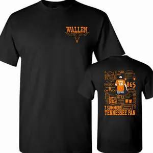 Wallen Tennessee T-Shirt , With Bold Bull Skull And Vibrant Graphic, Country Music And Tennessee, Fan Gift