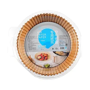 FRESHIPPO Air Fryer Parchment Paper Liners 100 Sheets Non-Stick Oil Absorbent Baking Tools