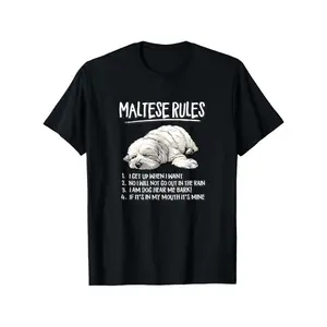 Maltese Lover Graphic Tee for Men and Women – Lightweight, Comfortable Crew Neck