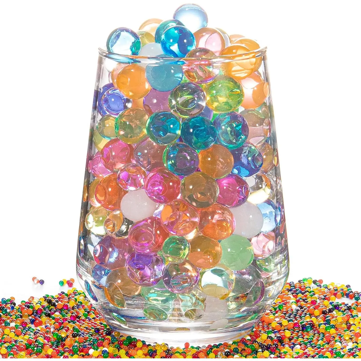 Water Gel Jelly Beads, Vase Filler Beads, Non Toxic Water Beads for Soilless Planting, Wedding CenterCount, Floral Arrangement, Vase Filler