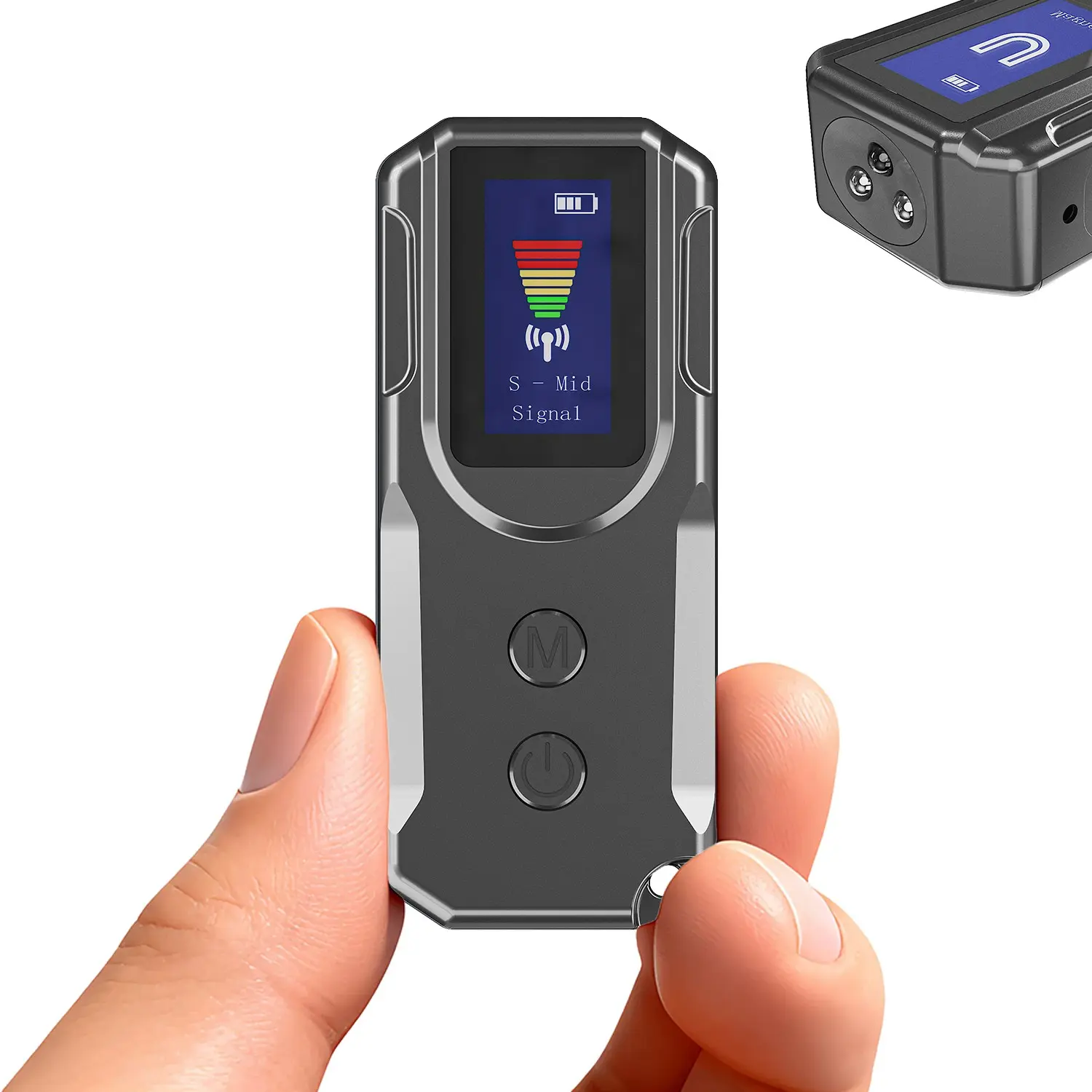 Ai-Powered Portable RF Signal Scanner, Hidden Camera Detector with HD Display, Anti-Spy Device for Hotel and Travel Safety, Home Security System