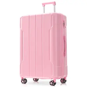Hard shell luggage, lightweight and durable ABS double wheel luggage, expandable 28 inch checked baggage 28 inches, TSA lock (single luggage) Adjustable For Travel