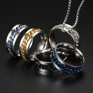UJ Fashion Stainless Steel Hip-Hop Ring For Man&Woman, Hip-Hop Style, Unisex Appeal, Fashion Jewelry Accessories