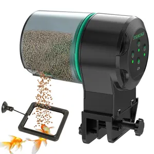 250ml intelligent automatic fish feeder, aquarium automatic fish feeder, fish tank holiday timed feeder, electrically adjustable automatic fish food dispenser