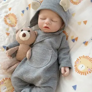 [Drink Wet System] Mayfair Reborn Doll Boy Lifelike 18Inch Full Body Silicone Reborn Baby Doll Boy with Open Mouth Pacifier Soft Body Baby Doll with Accessories