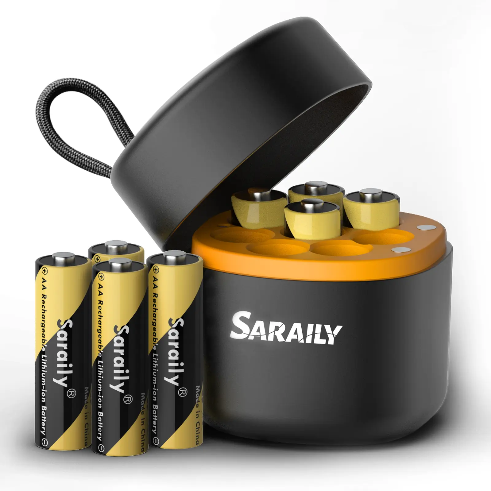 8 Pack Rechargeable Lithium AA Batteries with Charger, Long-lasting Lithium Batteries for Blink Security Camera, 1.5V Constant Output, 3600mWh Batteries for Video Doorbell Xbox