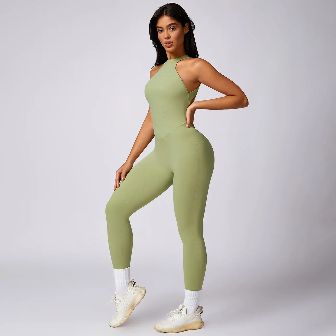 MASKERT Women's Sports Jumpsuit Stretchy Buttery Soft Activewear for Gym & Workout summerwins Yoga Gym Outfit tiktokshopbacktoschool