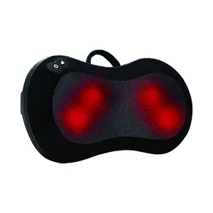 Cervical Massage Pillow Wireless Hot Compress Kneading Multifunctional Waist Back Neck Shoulder Cushion Abdominal Massager with Red Heating Feature