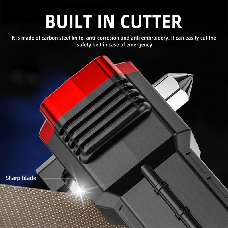 Car Safety Hammer Multifunctional Charging Power Work Light Emergency Fire Self-rescue Breaking Window Self-defense Flashlight